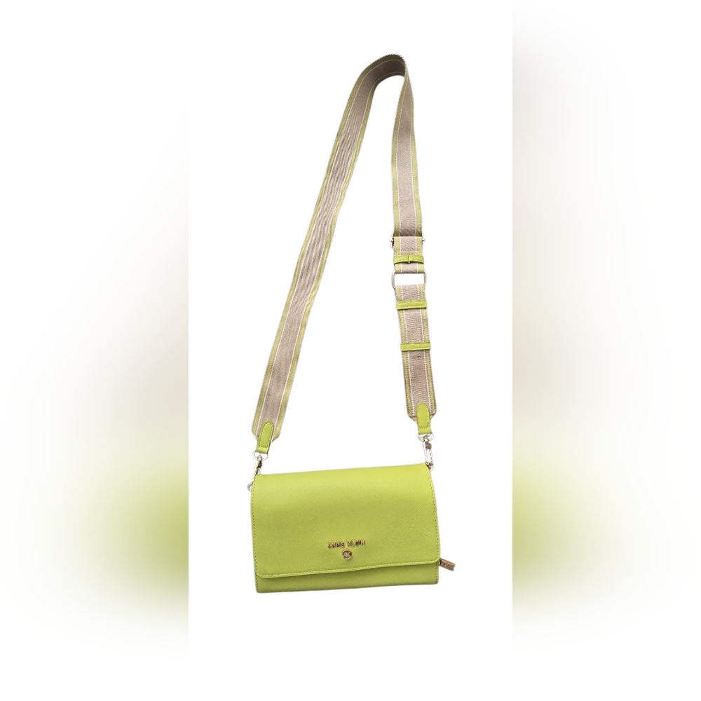 Anne Klein Green Crossbody Bag with Adjustable Strap